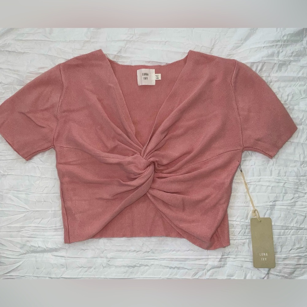 Pink crop top
